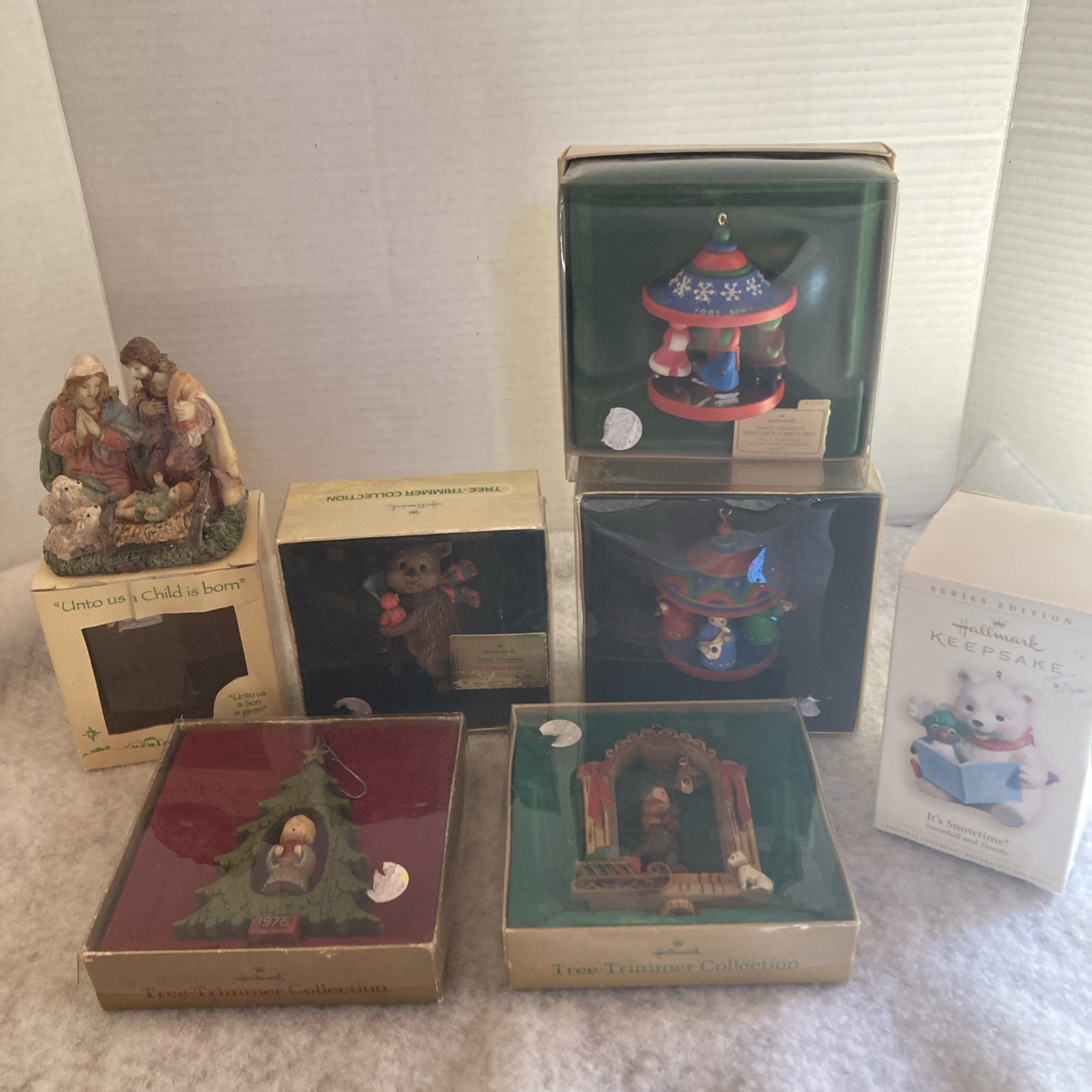 Vintage Hallmark Ornaments ~ Lot of 7 ~ in boxes 