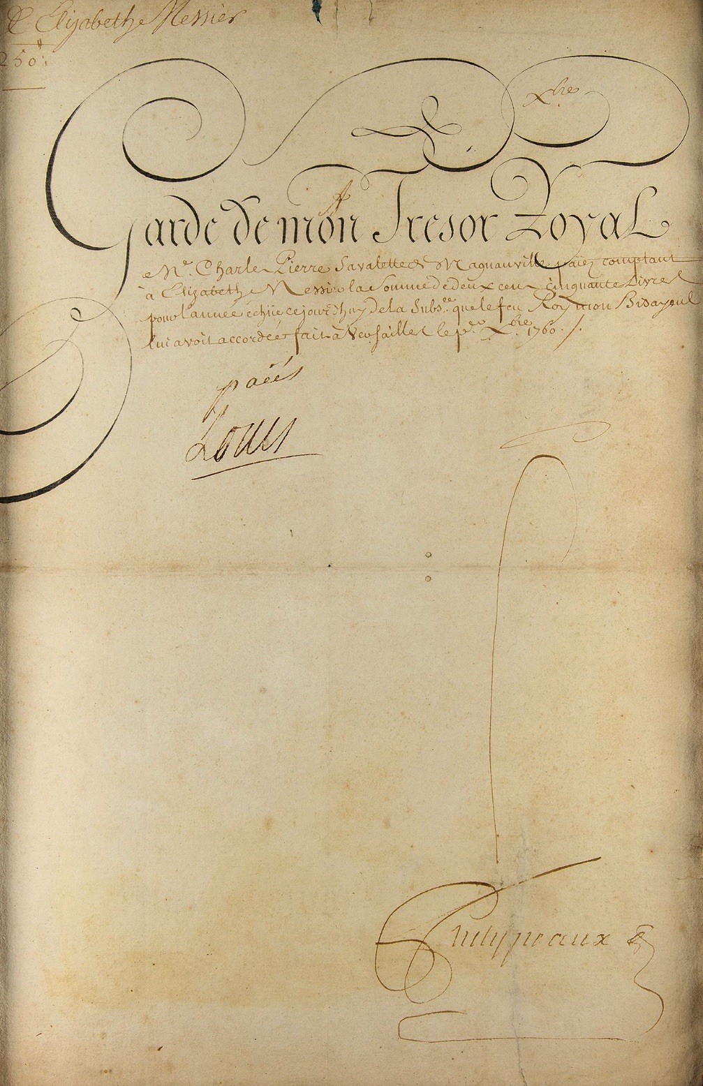 King Louis XV Signed Manuscript (Framed) - PSA DNA Certified - RR Auction