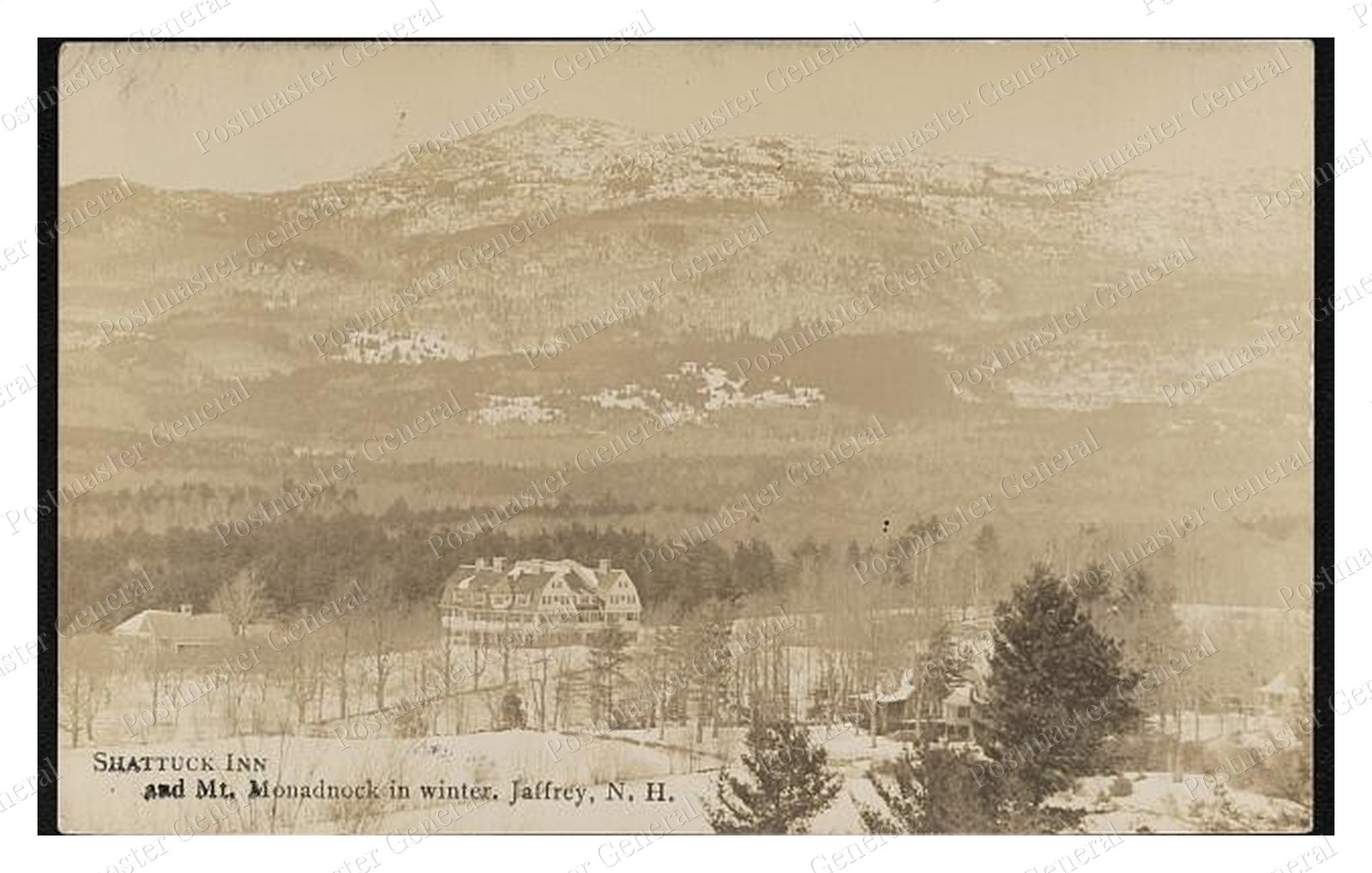 Jaffrey New Hampshire Shattuck Inn Standard Postcard COPY RPPC Jaffrey New Hampshire Shattuck Inn Standard Postcard COPY RPPC
