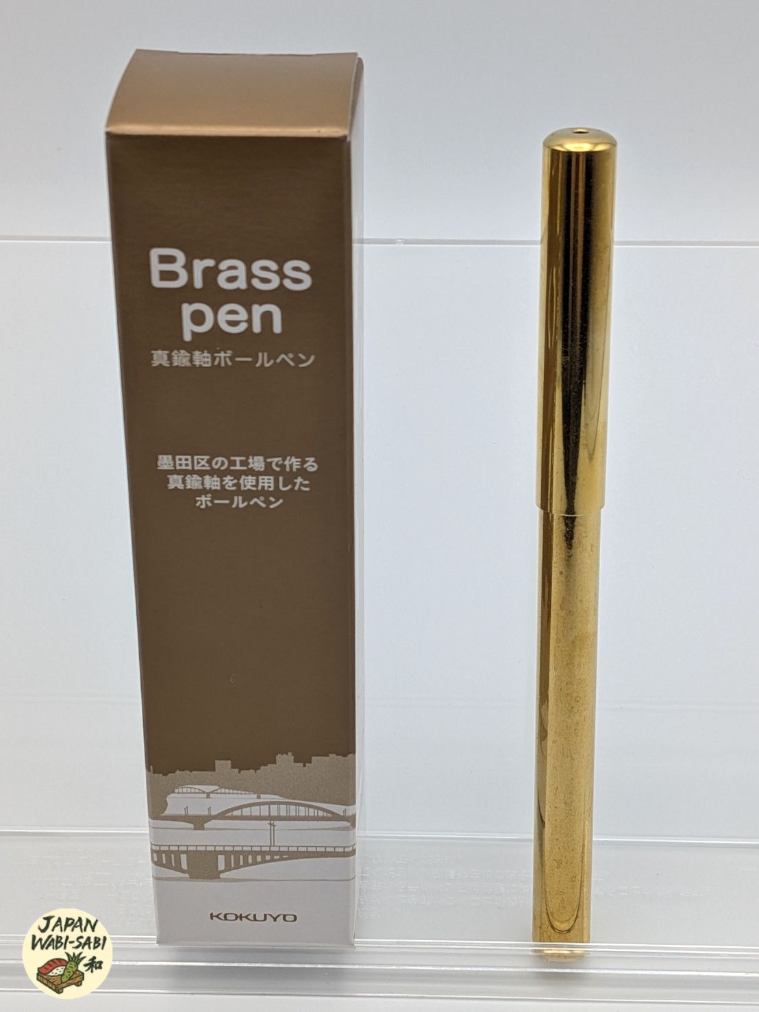 Kokuyo Brass Ballpoint Pen KE-SP17 Premium Solid Brass Writing Instrument