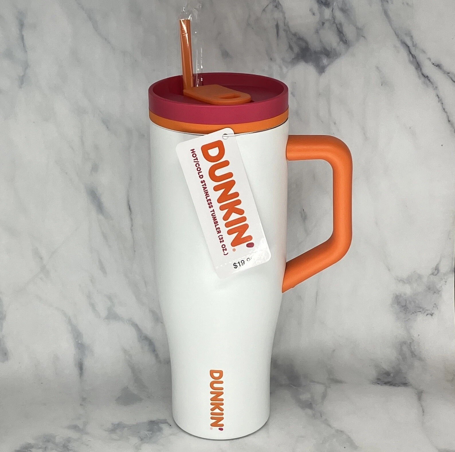2025 Dunkin NEW Hot/Cold Stainless Tumbler Handle 32 oz **FREE GIFT W/PURCHASE*