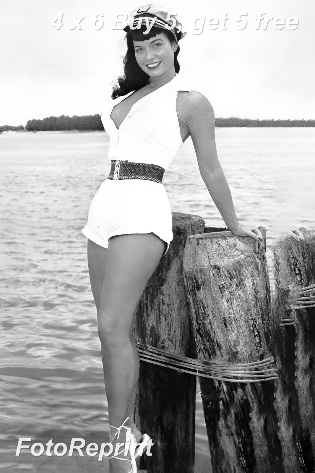 BETTIE PAGE 4x6 Collectible Photo Retro 1950s Pin Up Fashion Glamour Portrait