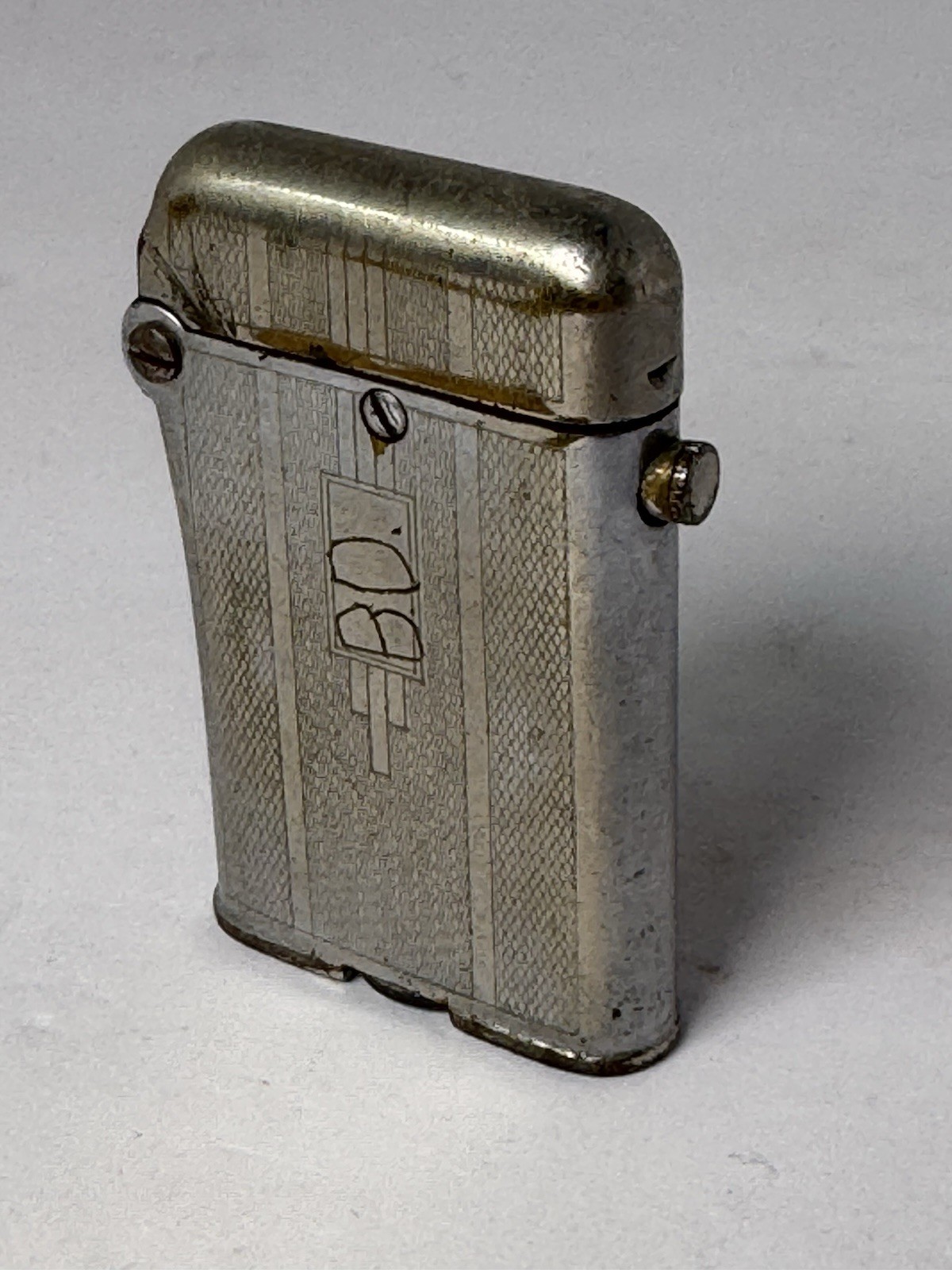 Vintage Thorens Swiss Automatic Lighter Art Deco Switzerland Patent AS IS