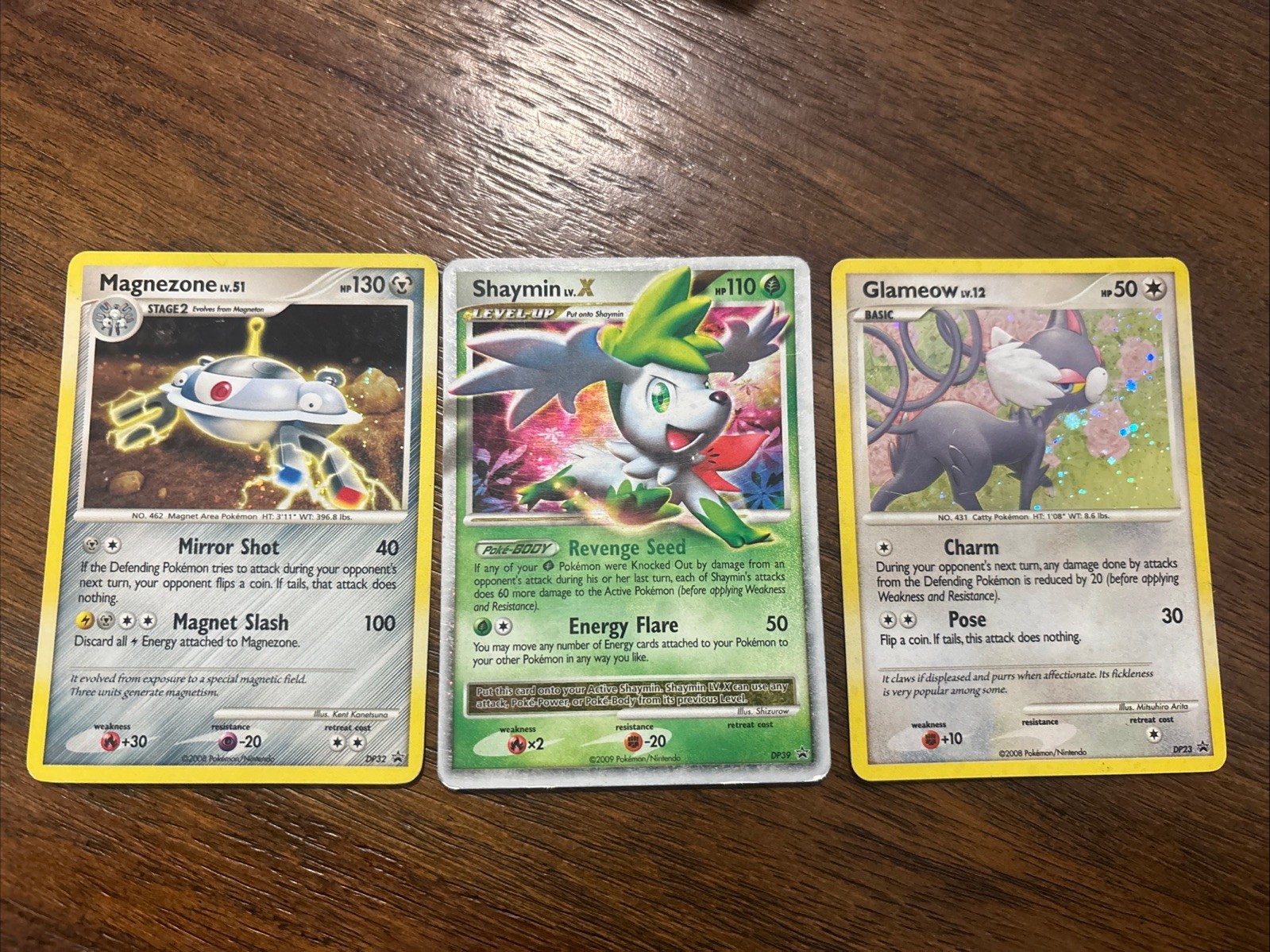 Pokemon Diamond Pearl Black Star Promo Holo Lot Shaymin LV.X DP39 DP23 DP32 MP