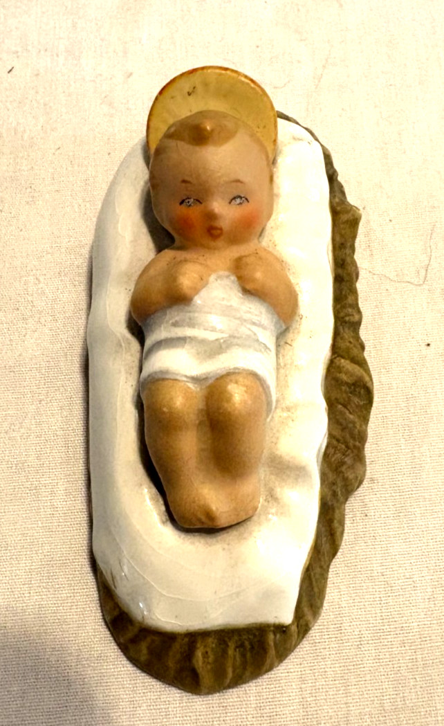 MJ HUMMEL 1951 #214A NATIVITY SET BABY JESUS WITH HALO 3.5\