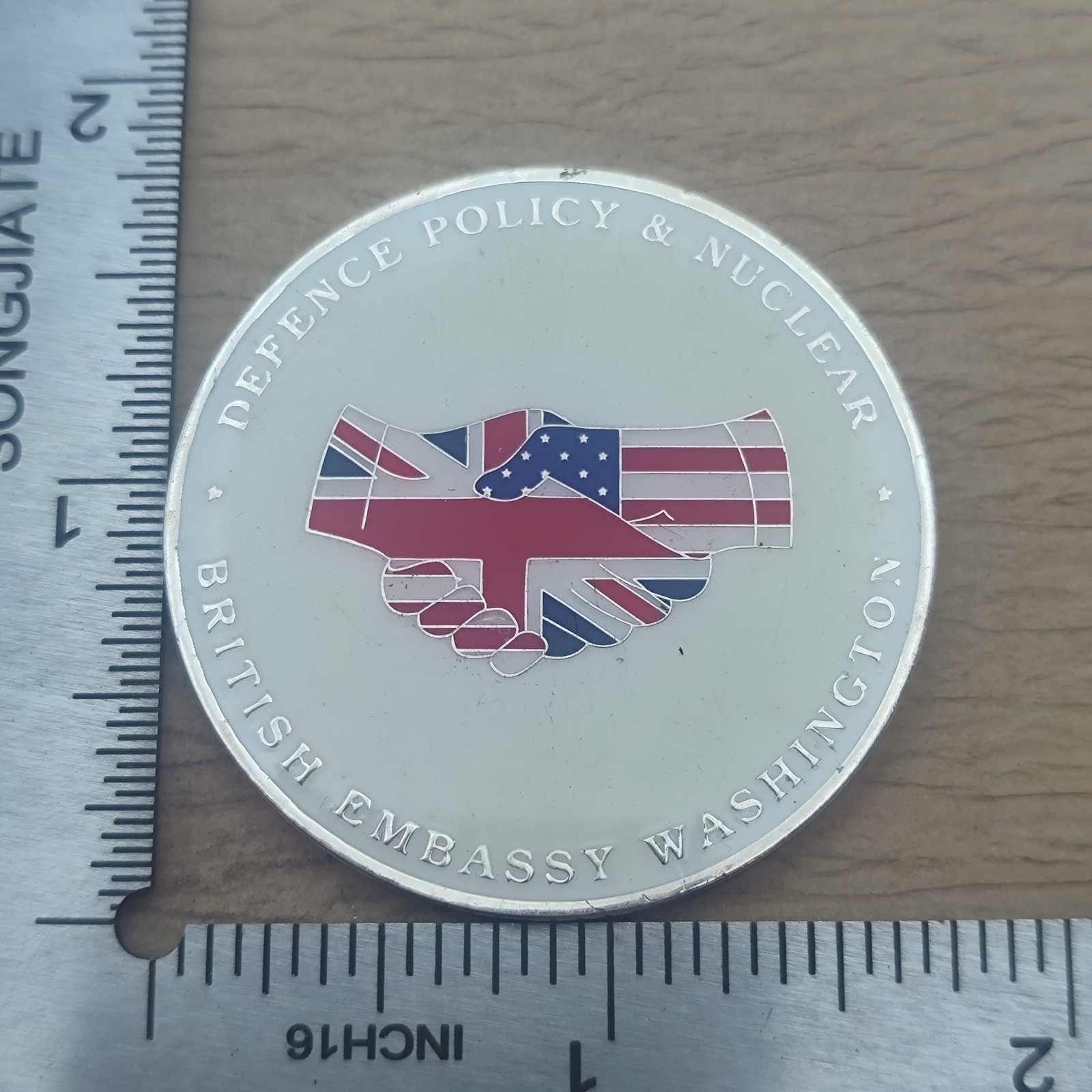 British Embassy Washington Defence Policy Nuclear USA UK Challenge Coin