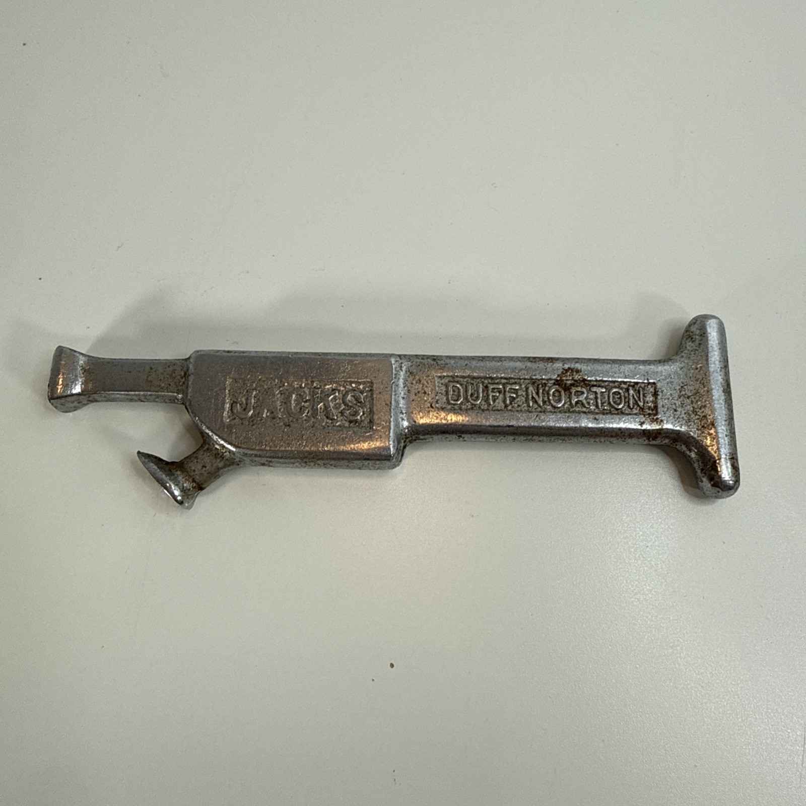 Vintage Duff Norton Railroad Jacks Advertising Bottle Opener Pittsburg PA