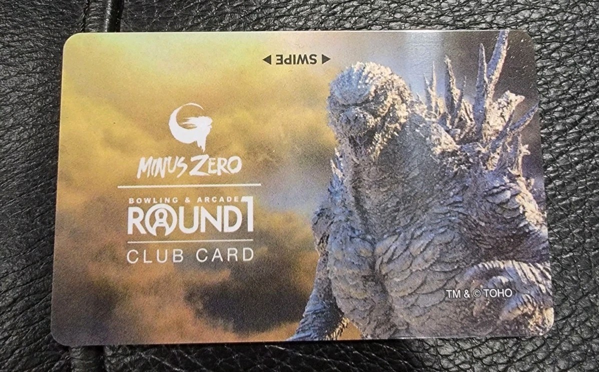 Round1 Exclusive Limited Club Membership Card GODZILLA MINUS ONE NEW