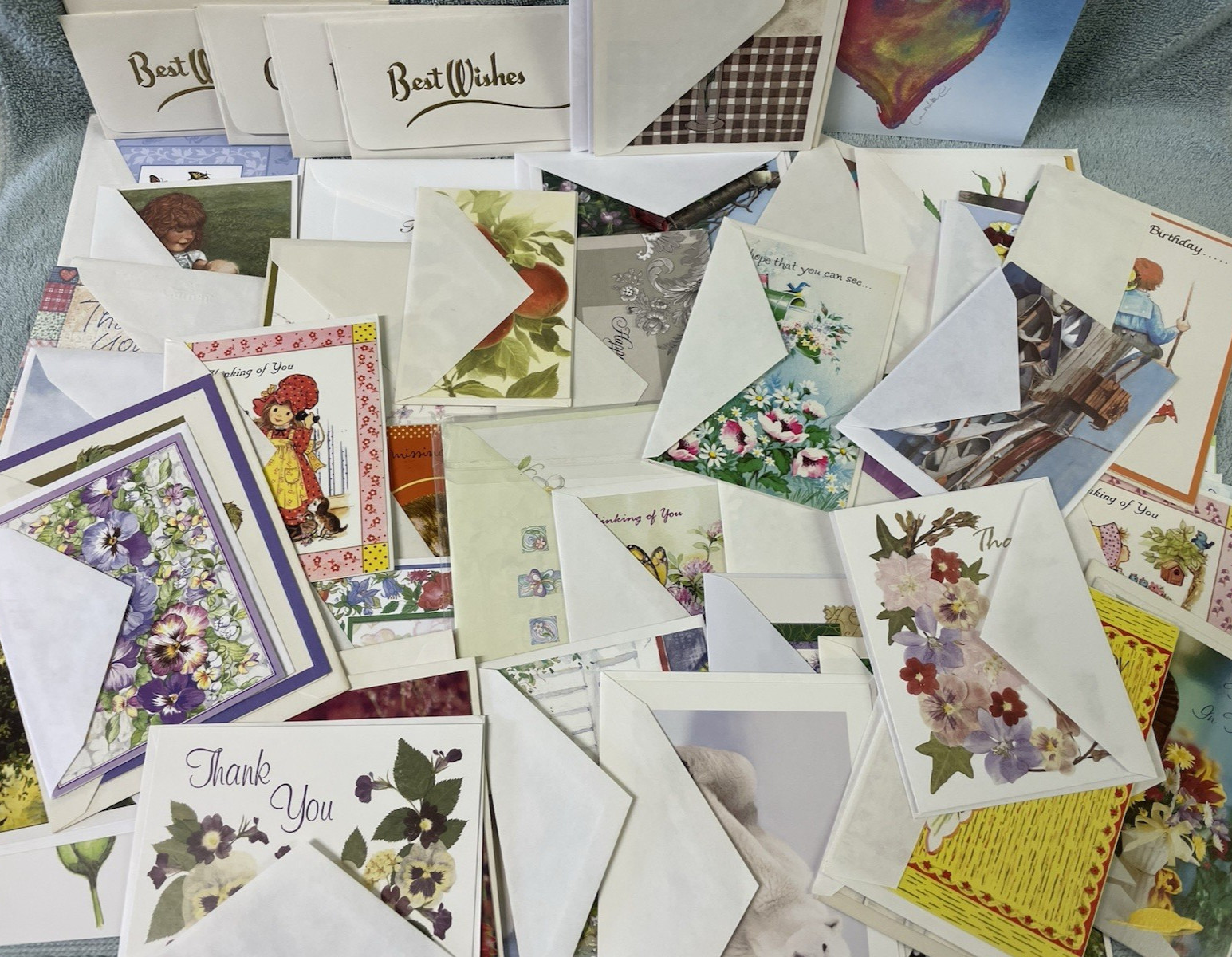Vintage Greeting Cards Mixed Lot of 54 Cards
