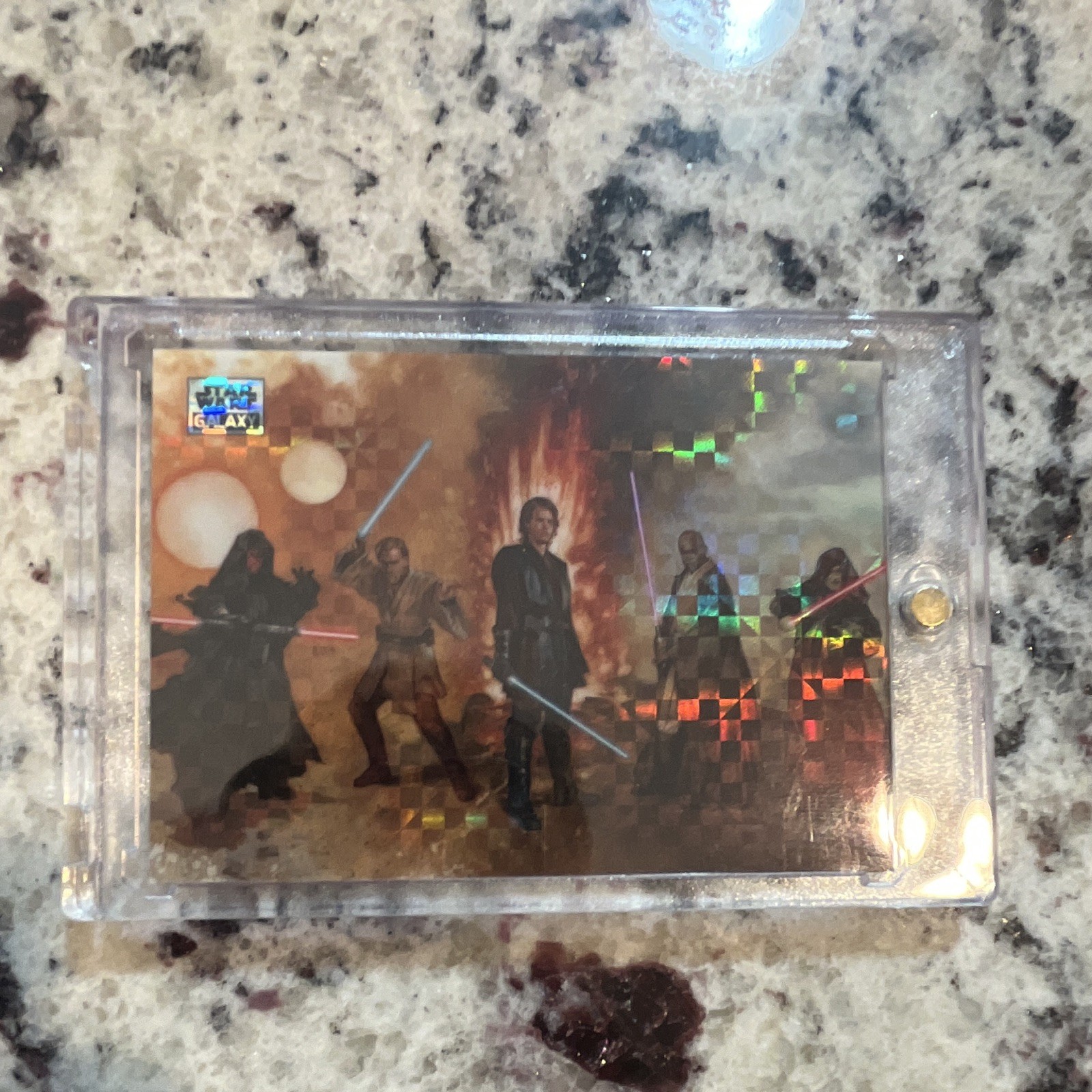Topps 2025 Star Wars Galaxy Fall of the Jedi #68 XFractor Omega Bookend 10/10