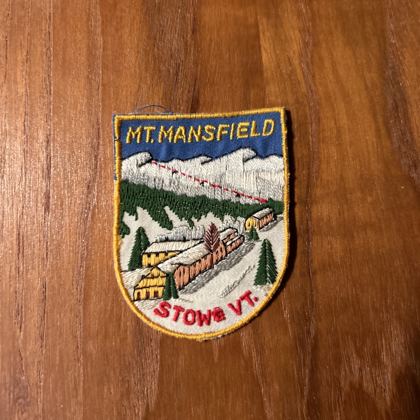 Vintage Mt Mansfield Stowe Vermont Ski Patch Rare 60s