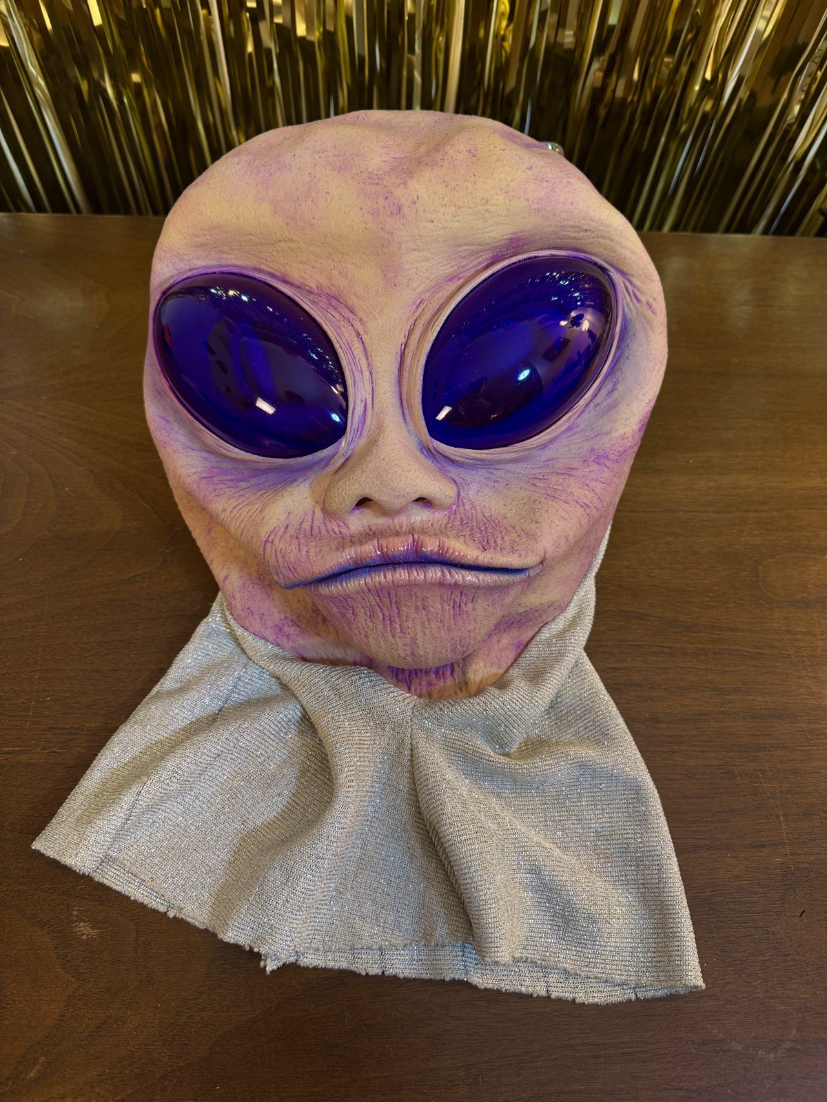 Vtg 1990 Be Something Studio Alien Mask 3D Big Eyes Halloween B.S.S. Made USA