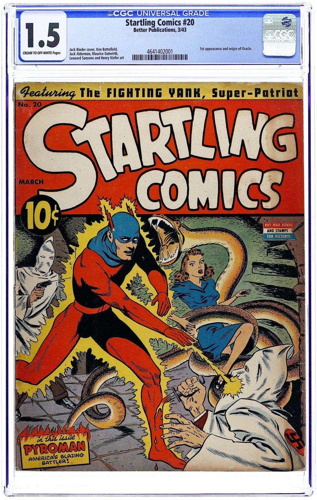 Startling Comics #20 CGC 1.5 1943 4641402001