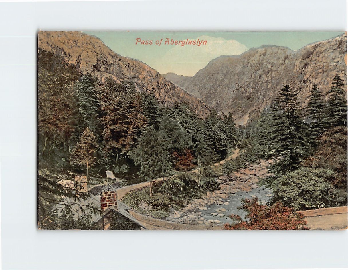Postcard Pass of Aberglaslyn Wales