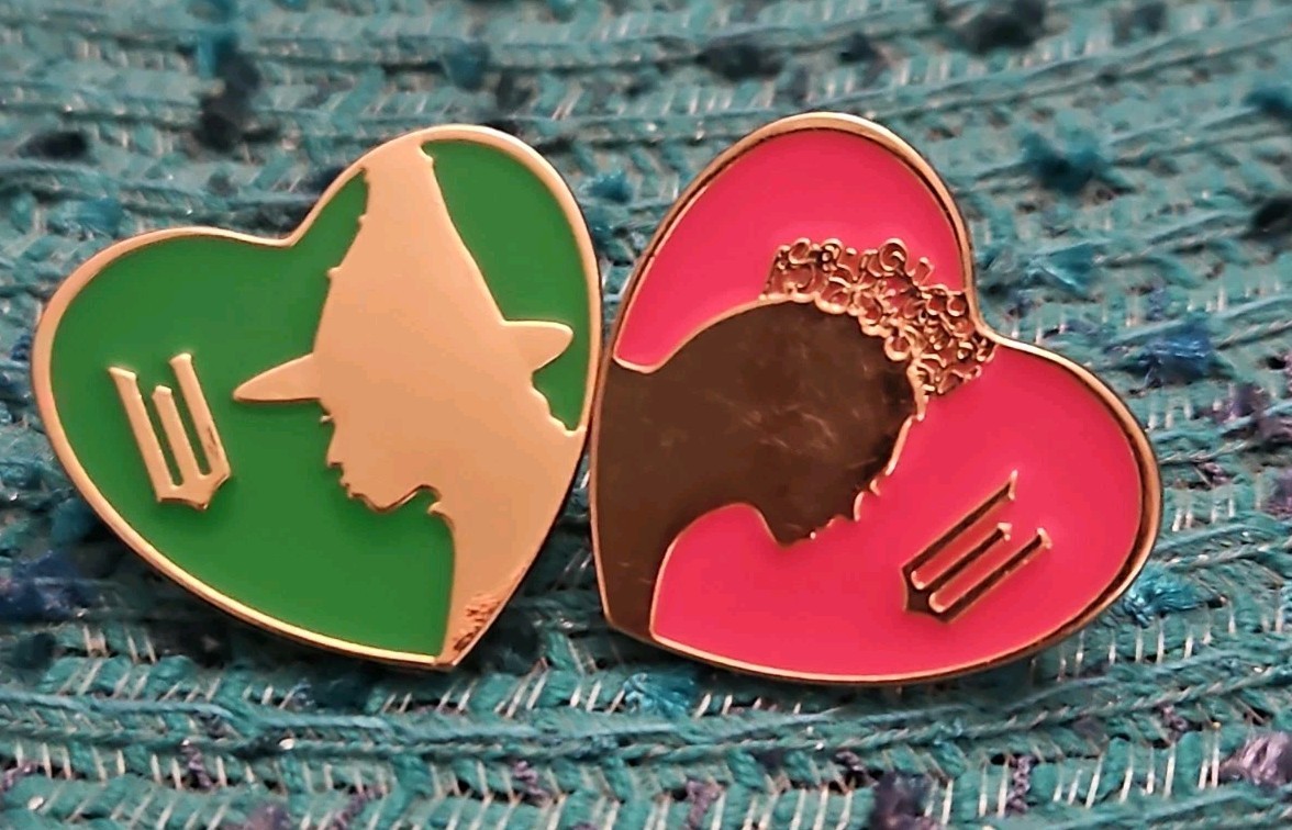 2024 Wicked Movie AMC Theaters Pin Set Of 2 - Ariana Grande Elphaba Glinda