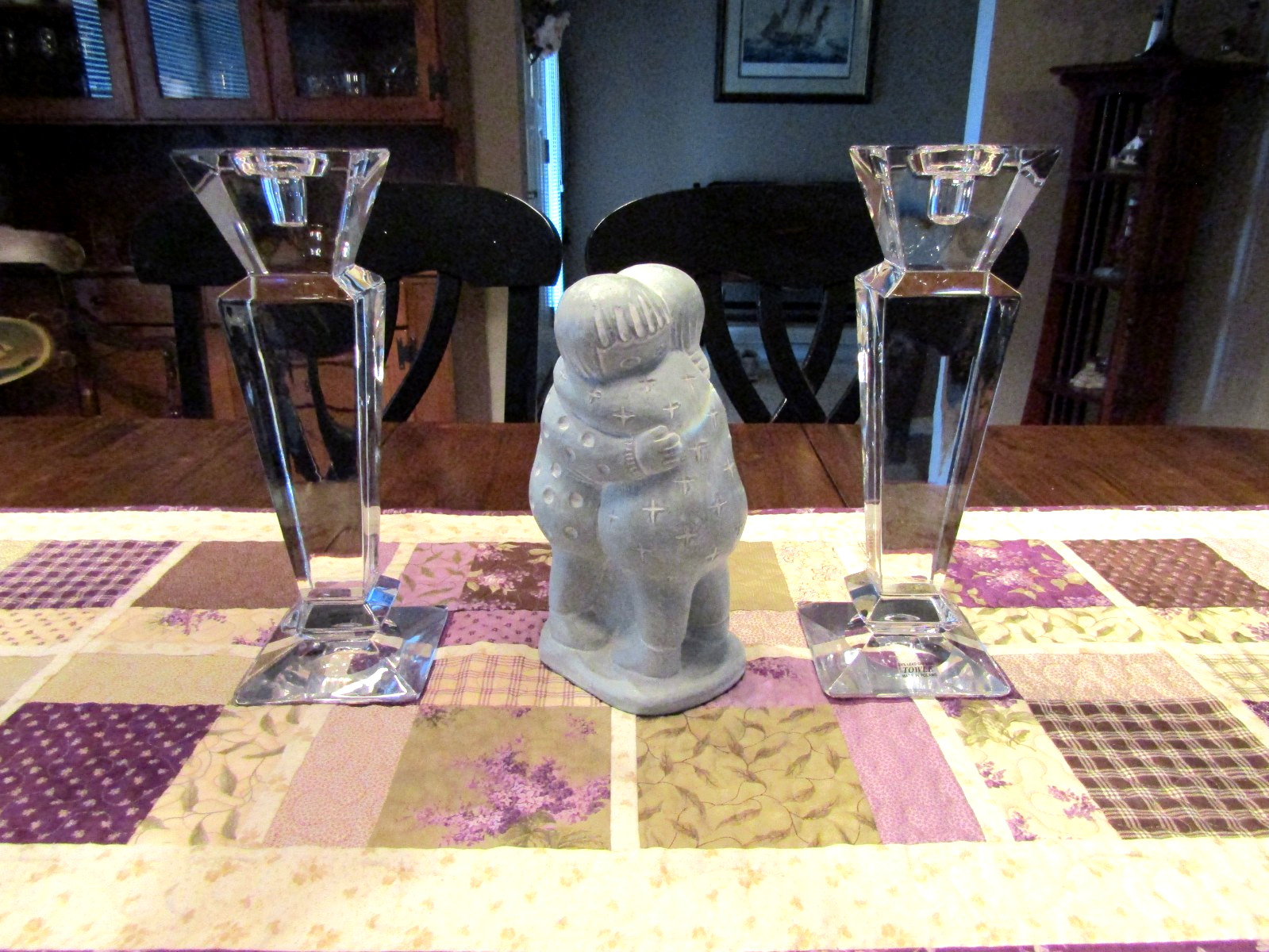 LARGE PAIR Towle / Art Deco Style CANDLESTICK HOLDERS / TAGS / NEW