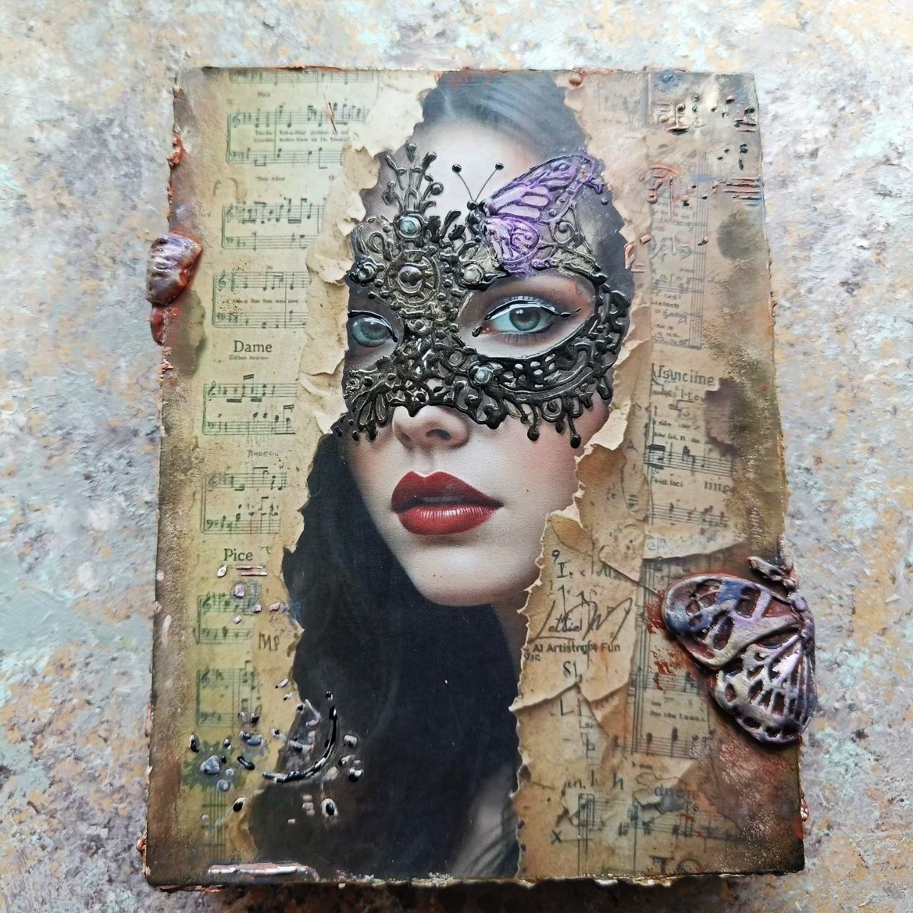 Memory Block Wall Art Home Interior Design Mysterious Stranger 8x6 in Memory Block Wall Art Home Interior Design Mysterious Stranger 8x6 in