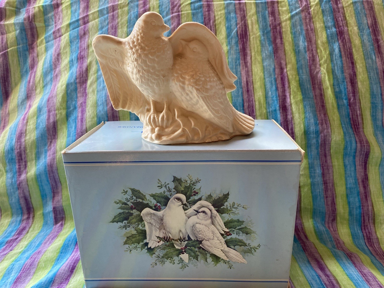 Vintage Avon Two Turtledoves Wax Pomander Potpourri Fragrance New Old Stock