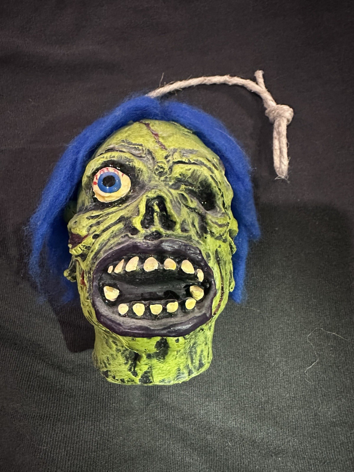 Vxx Fx Shock Monster Shrunken Head Topstone Halloween Mask Vintage Monster