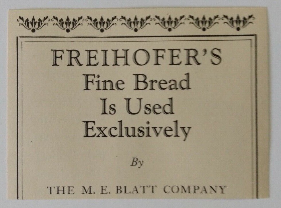 1927 Freihofer\'s Fine Bread Advertisement 1927 Freihofer\'s Fine Bread Advertisement