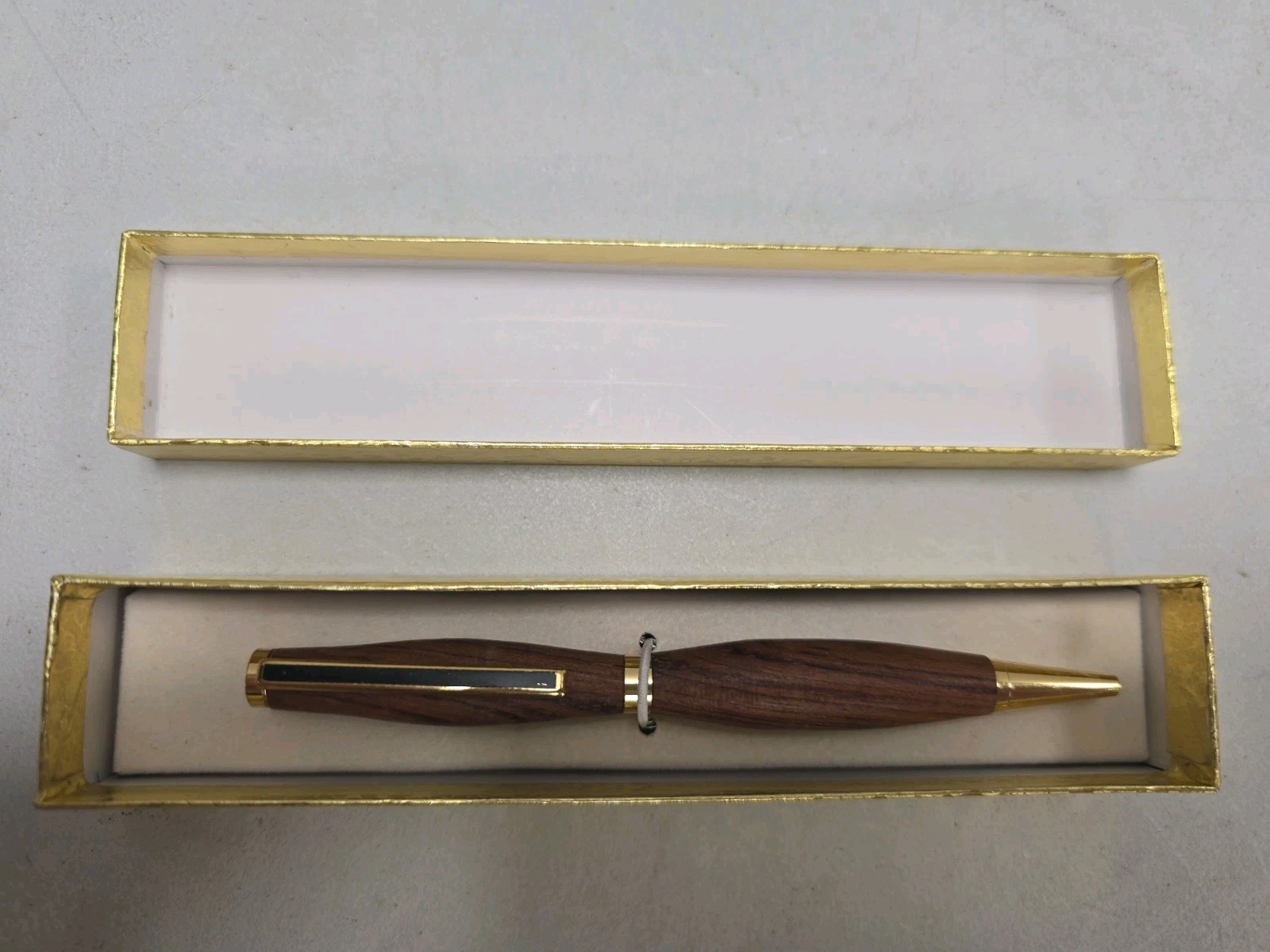 SLIMLINE TWIST PEN with Black Walnut BARREL and GOLD TRIM