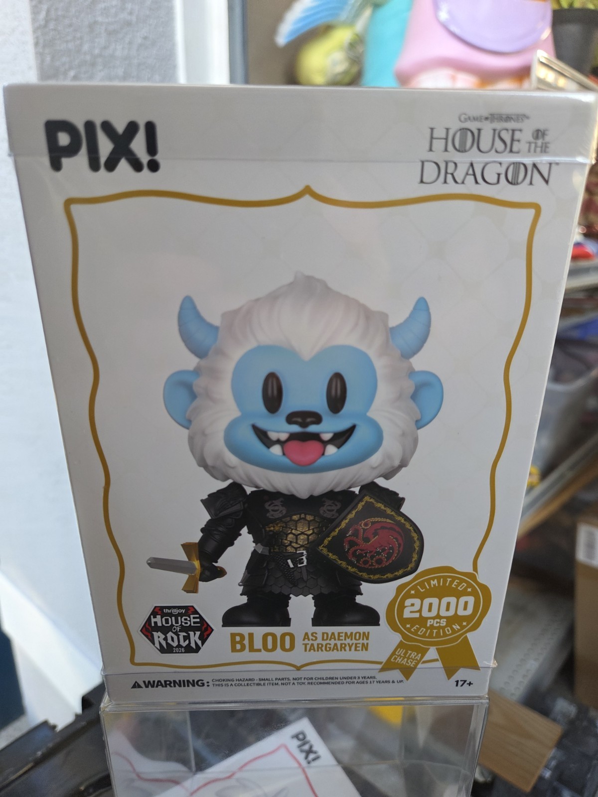 Thrilljoy PIX Bloo as Daemon Targaryen LE 2000 Pieces 2026 House of Rock
