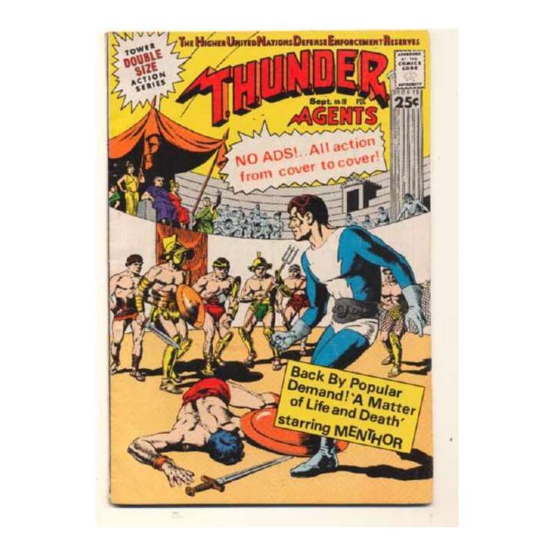Thunder Agents #18 1965 series Tower comics VF+ Full description below [c}