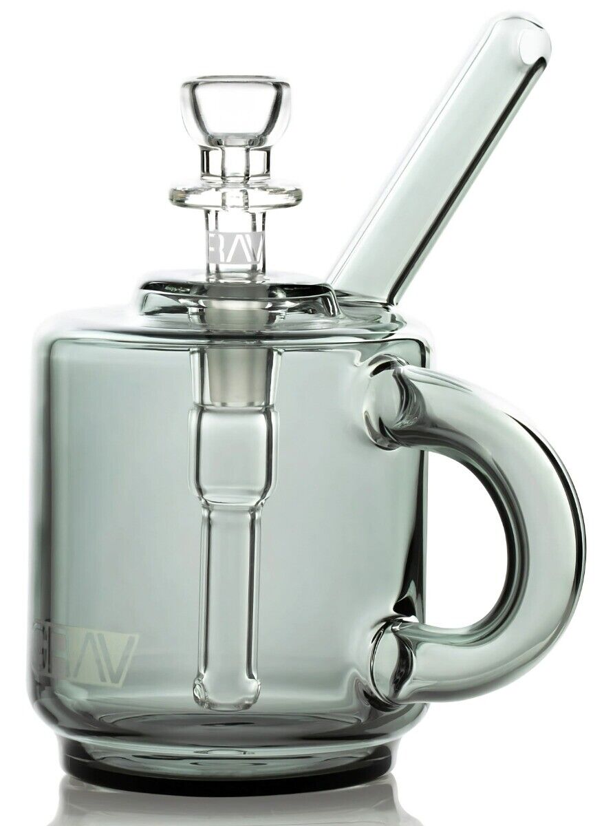 Grav® Coffee Cup Coffee Mug BUBBLER Cup GREY Borosilicate Glass  *USA*