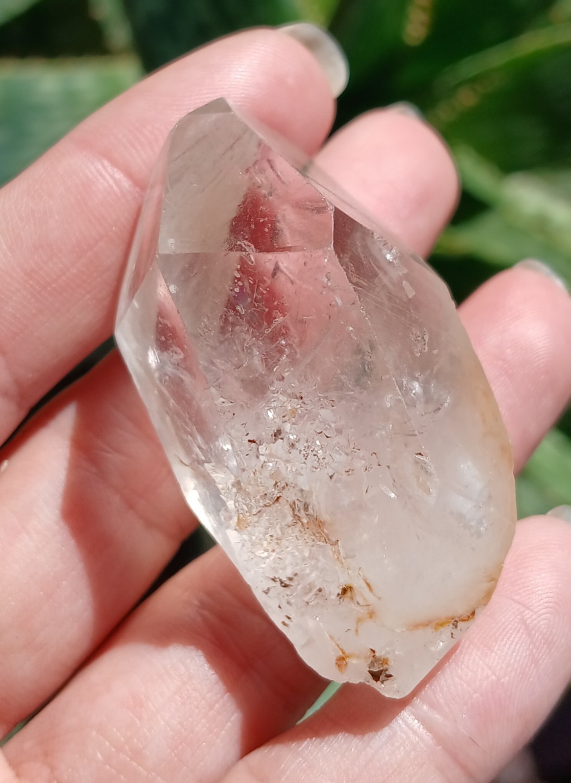 34.5g Natural ENHYDRO Quartz TINY Moving Hydrocarbon Bubbles Crystal 