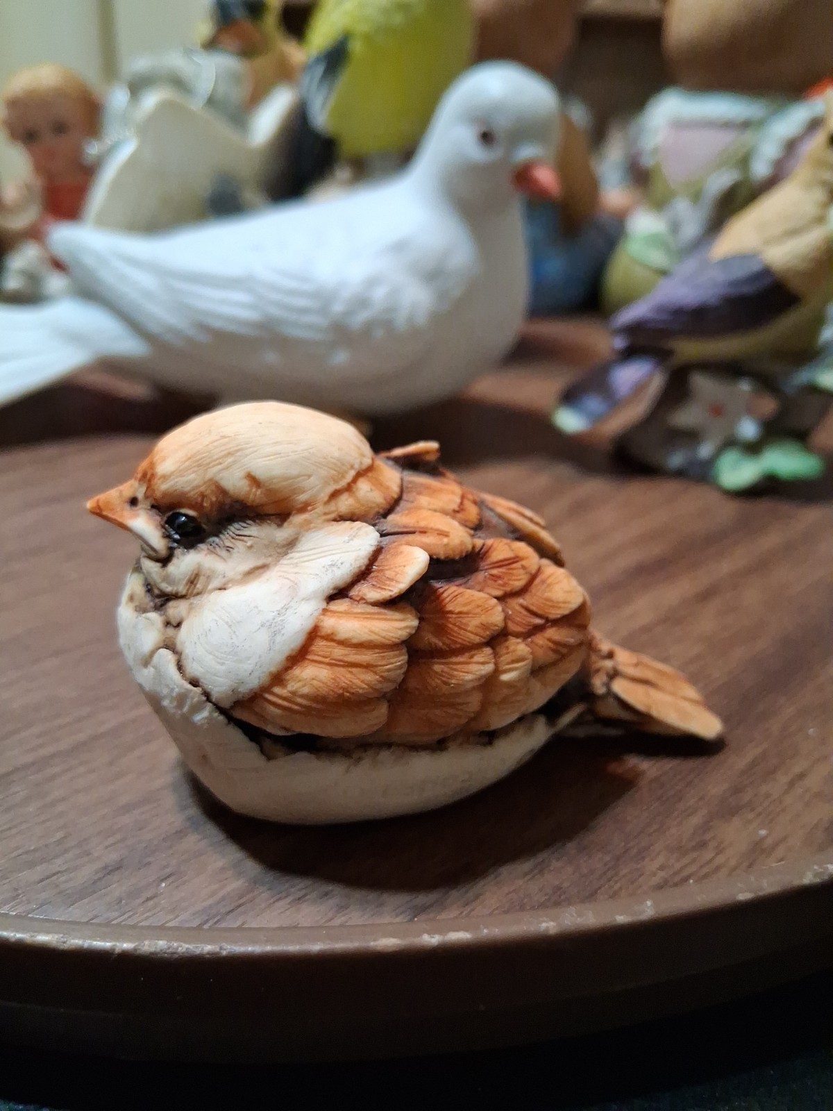 Vintage Esposito 1981 Artefice Ottanta Italy Sparrow Bird Figurine