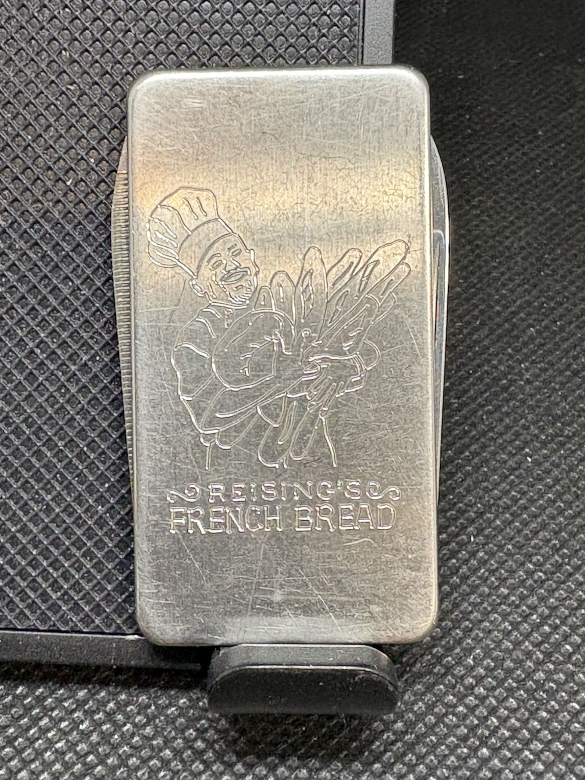 Vintage Reising\'s French Bread advertising New Orleans LA folding knife, file