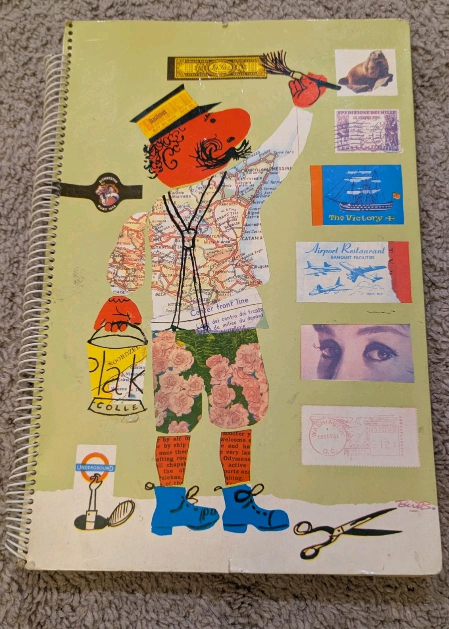 Fashion Art School Project Collage 1970s University Class Hairstyles Women 