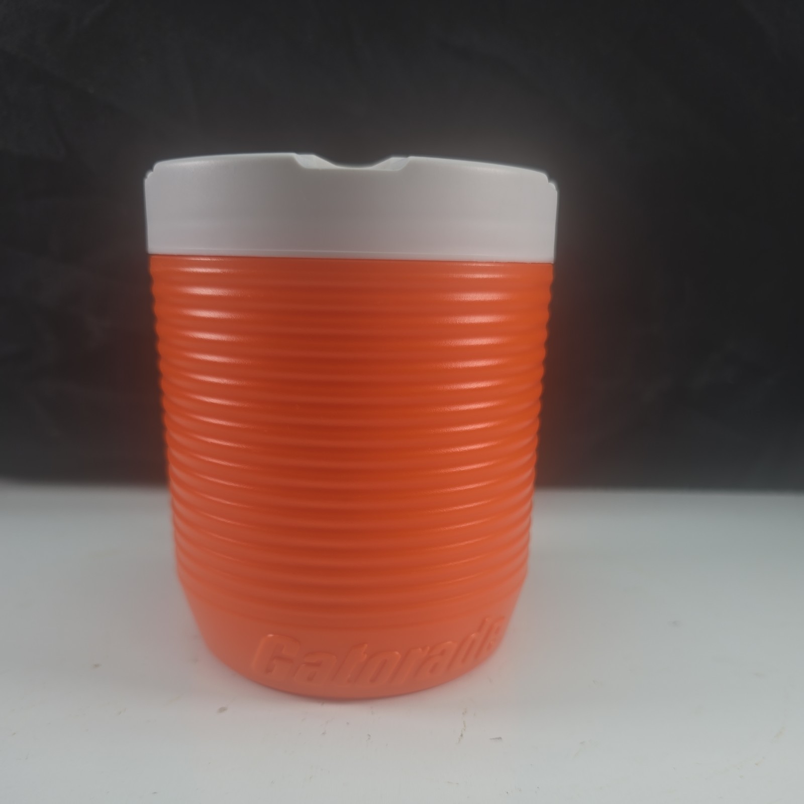 VINTAGE Gatorade Powder Container & Lid - Orange & White
