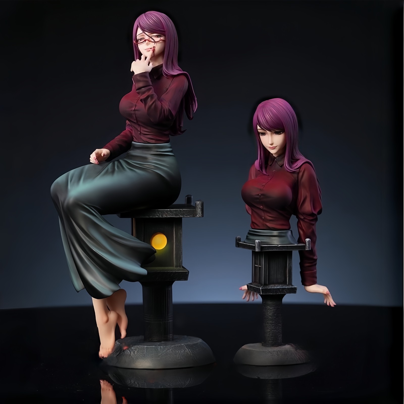 Damocles studio 1/6 Scale Rize Statue IN STCOK Chainsaw Man Model H25cm Painted