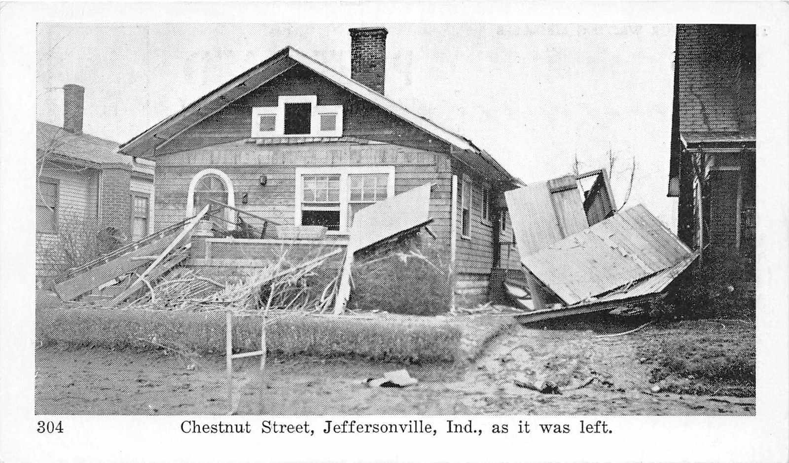 H60/ Jeffersonville Indiana Postcard 1937 Chestnut Street Flood Disaster H60/ Jeffersonville Indiana Postcard 1937 Chestnut Street Flood Disaster