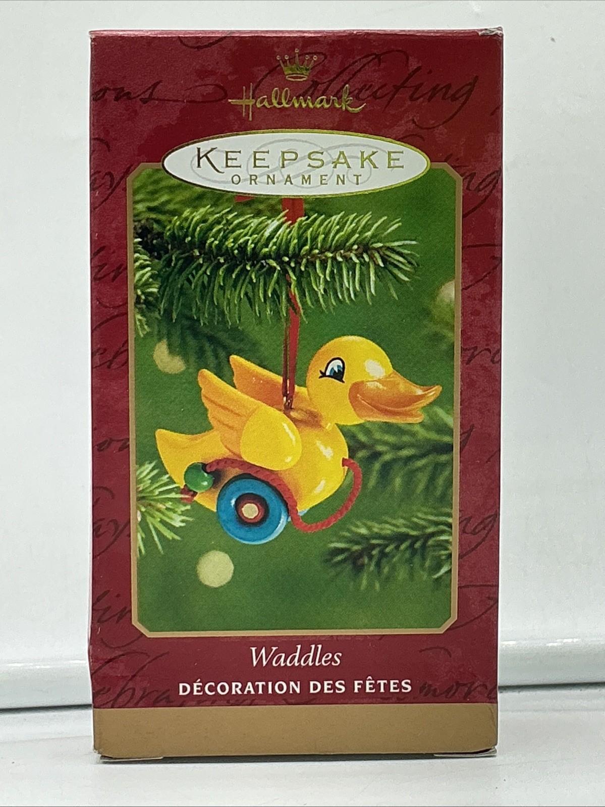 2001 Hallmark Waddles Keepsake Ornament - Preloved - 