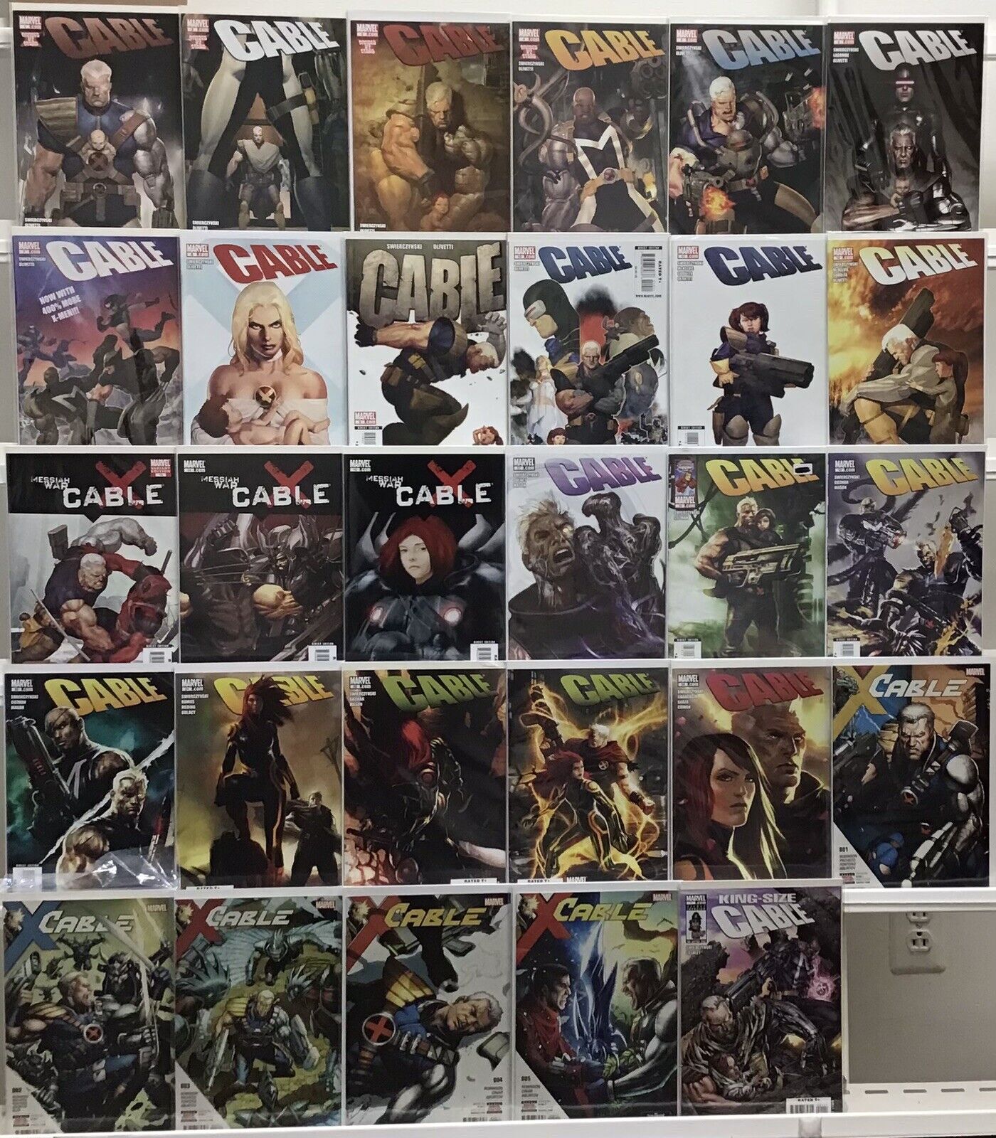 Marvel Comics - Cable Run Lot 1-24 Plus Vol 3 - King Size - Comic Book Lot Of 29