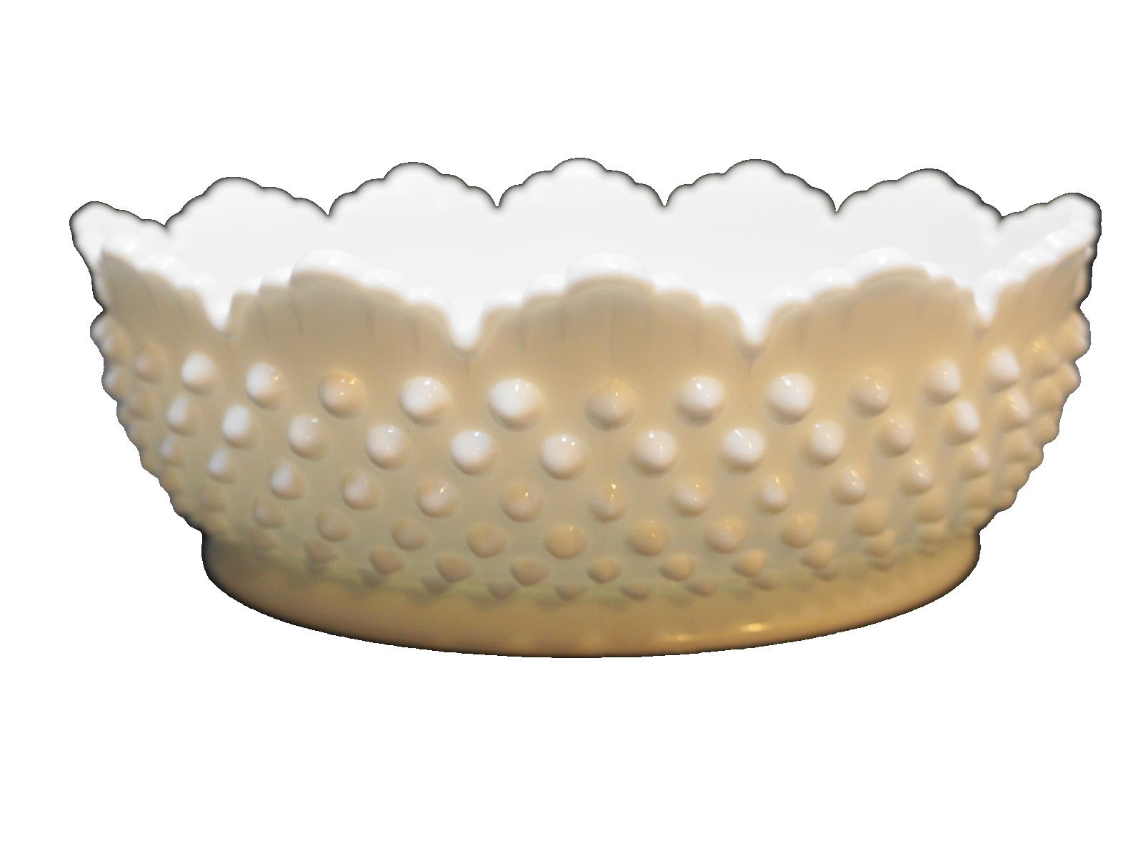 Fenton Hobnail Milk Glass 8