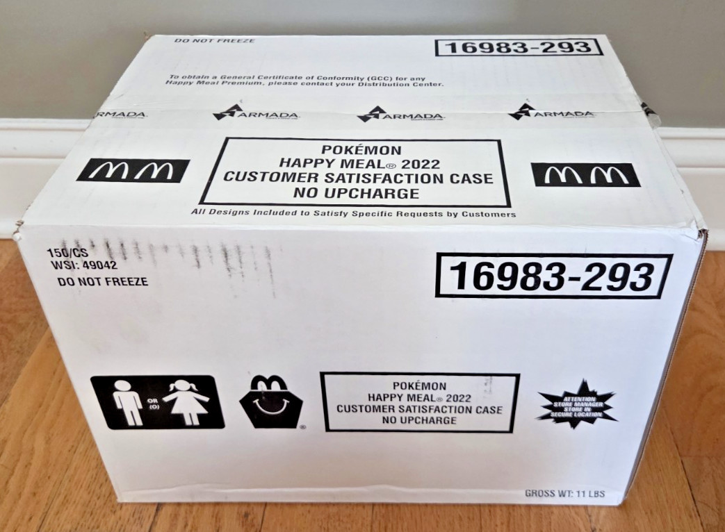 2022 Pokemon TCG McDonald's Happy Meal Factory Sealed Customer Satisfaction Case