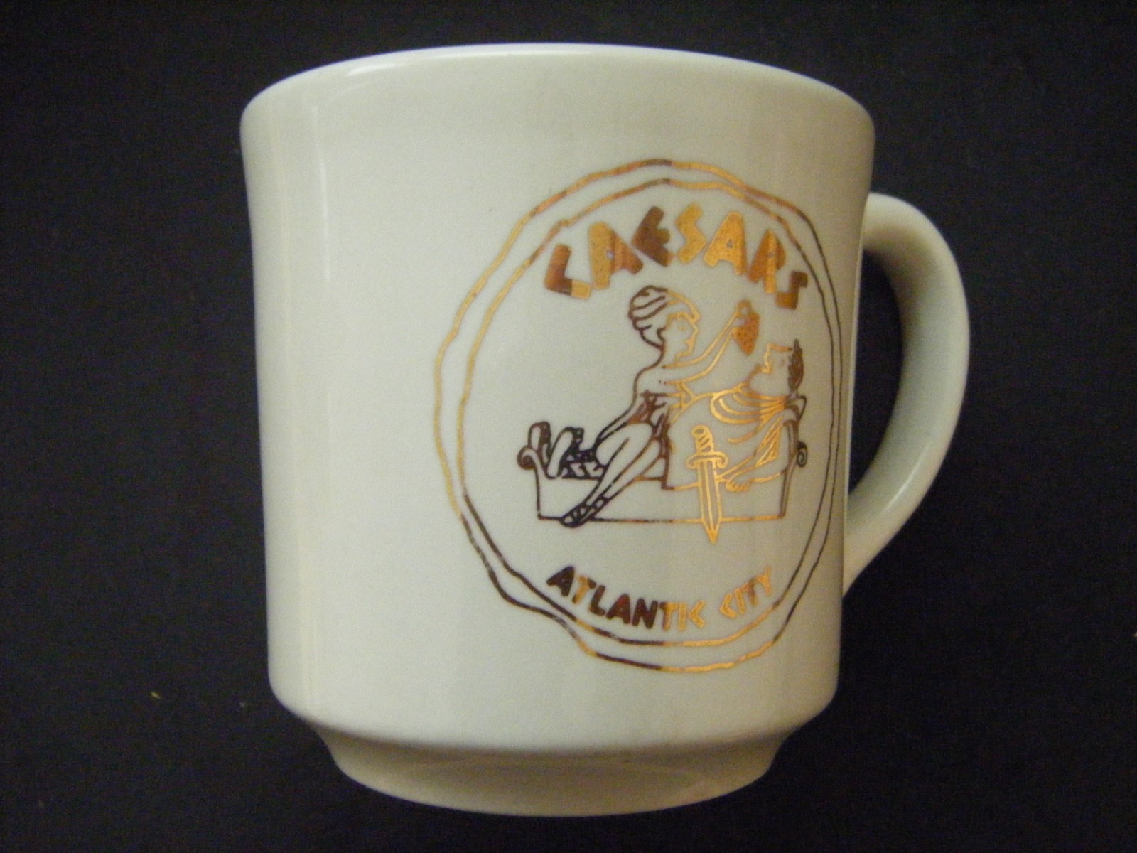 Vintage Rare Caesars Atlantic City Mug Casino Mug