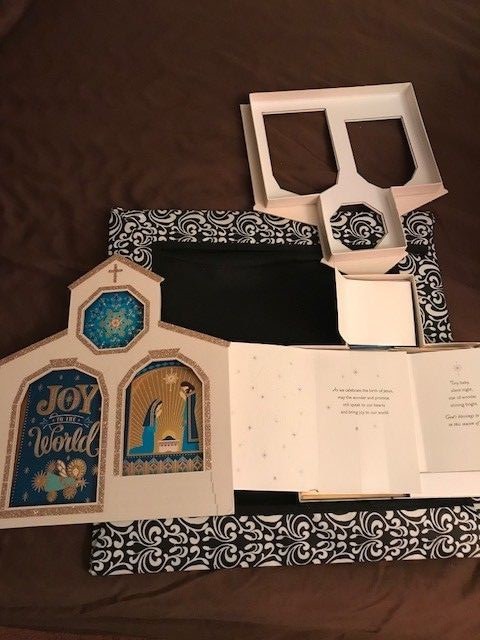 2 Hallmark Joy to the World 24 ea CHRISTMAS CARD BOX SET self sealing envelopes 