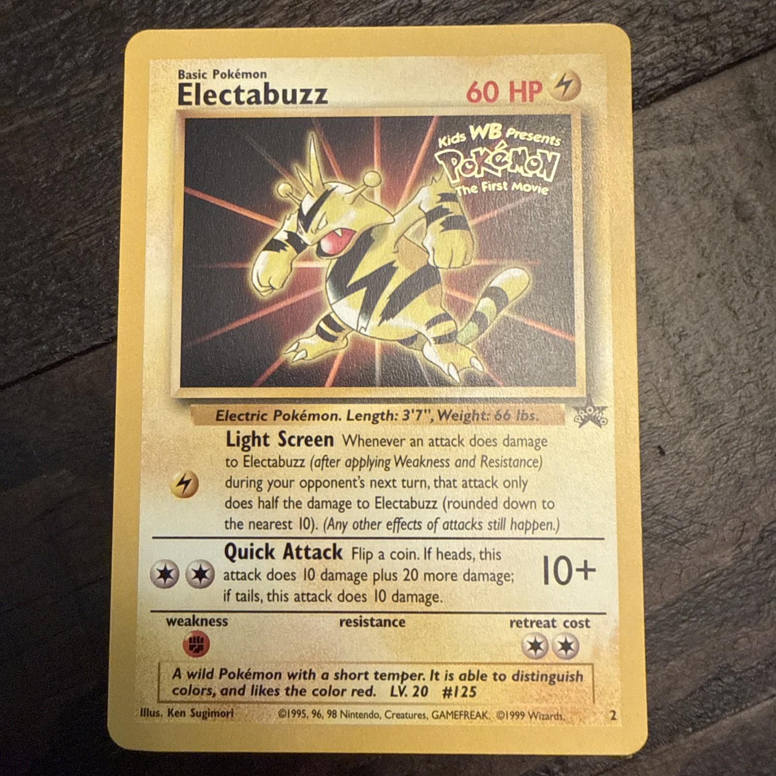 Electabuzz #2 Black Star Promo Pokemon Card - Near Mint Electabuzz #2 Black Star Promo Pokemon Card - Near Mint