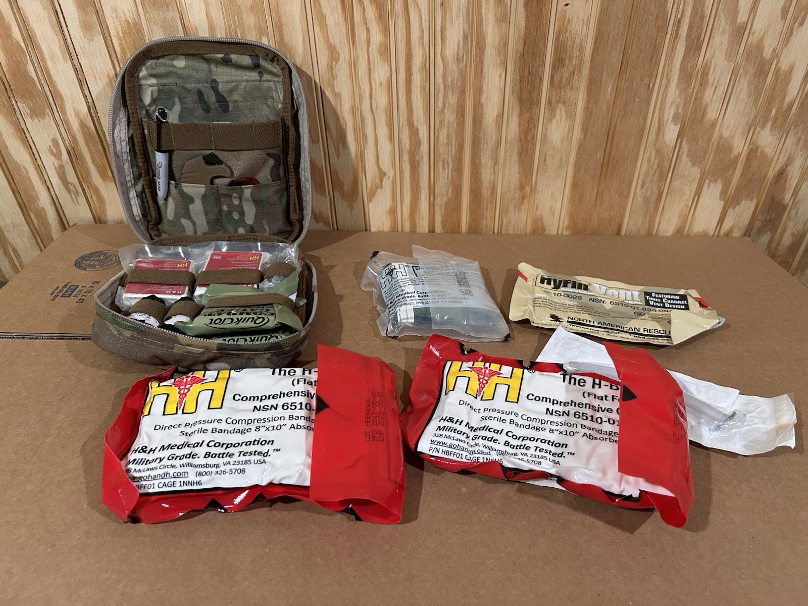 USGI JFAK OCP Multicam IFAK Individual First Aid Kit Full Contents *Expired*