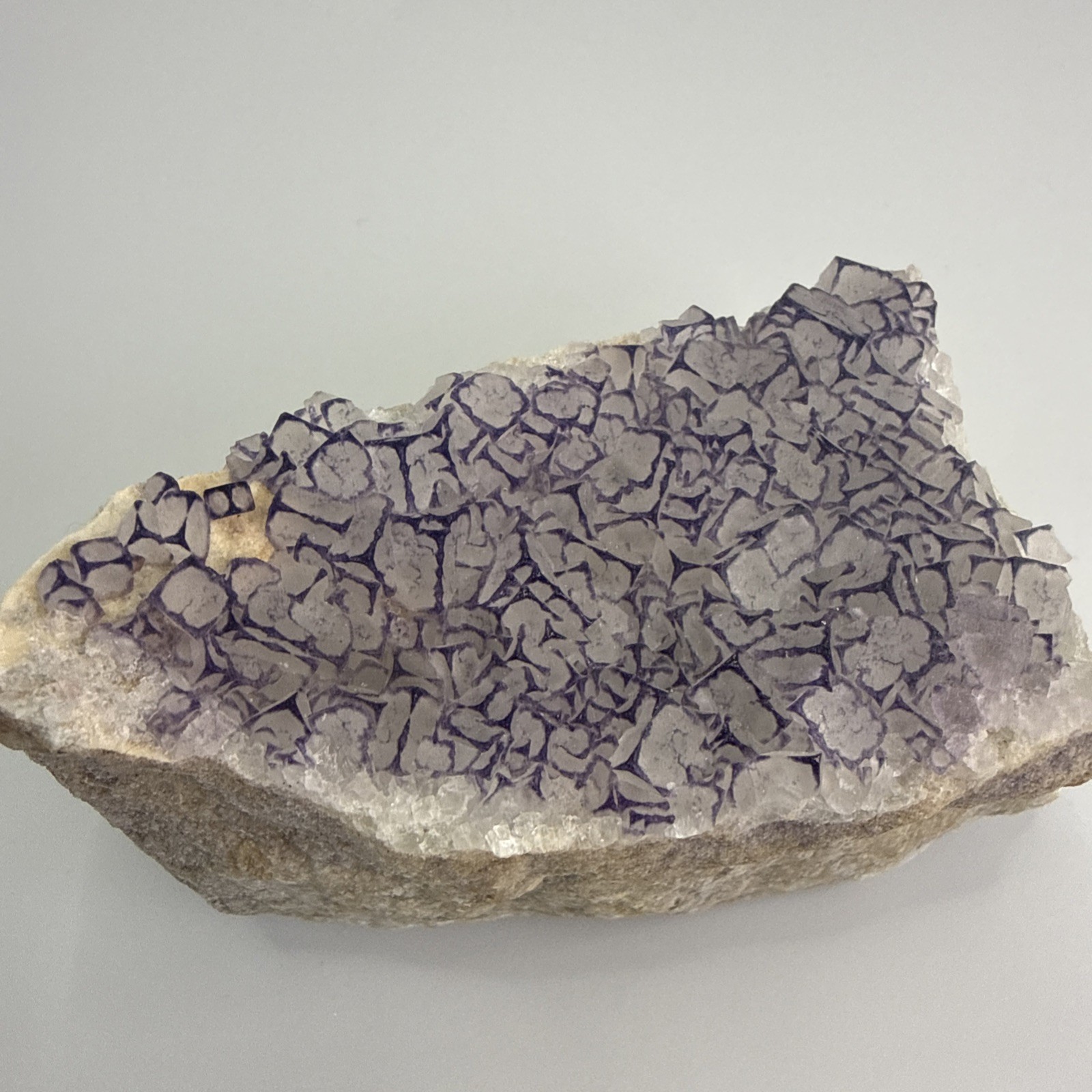 1 LB Natural Purple Edge Fluorite Specimen From Guizhou Minerals Quartz 💎👀