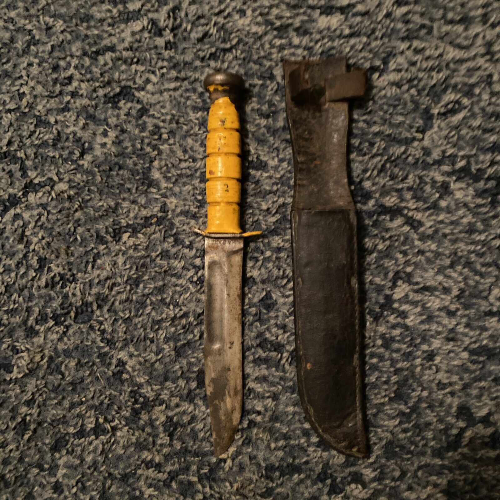 Vintage Kabar Fixed Blade Knife With Sheath