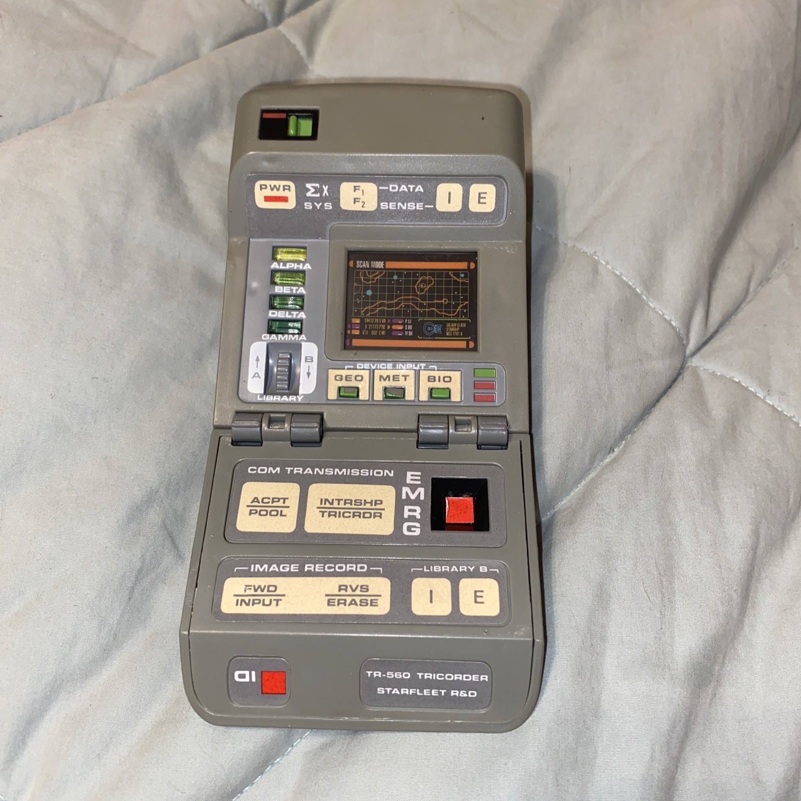 Vintage 1993 Playmates Toys Star Trek Starfleet Medical Tricorder Next Gen Parts