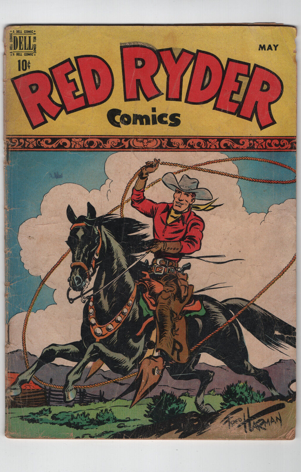 Red Ryder Comics #70 Fred Harman Golden Age Western Dell Comics 1949 GA