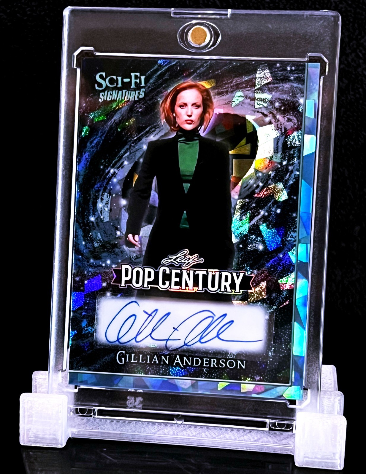 GILLIAN ANDERSON • X-FILES DANA SCULLY • 5/5 AUTOGRAPH • SCI-FI SIGNATURES LEAF