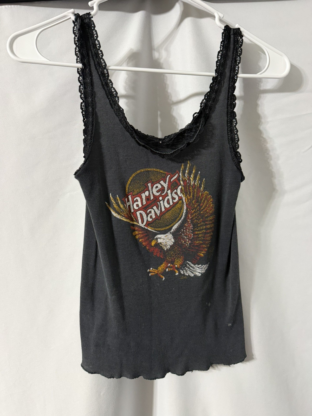 Vintage Harley-Davidson Tank Top Womens small 3D Emblem Made USA 80s Vintage Harley-Davidson Tank Top Womens small 3D Emblem Made USA 80s