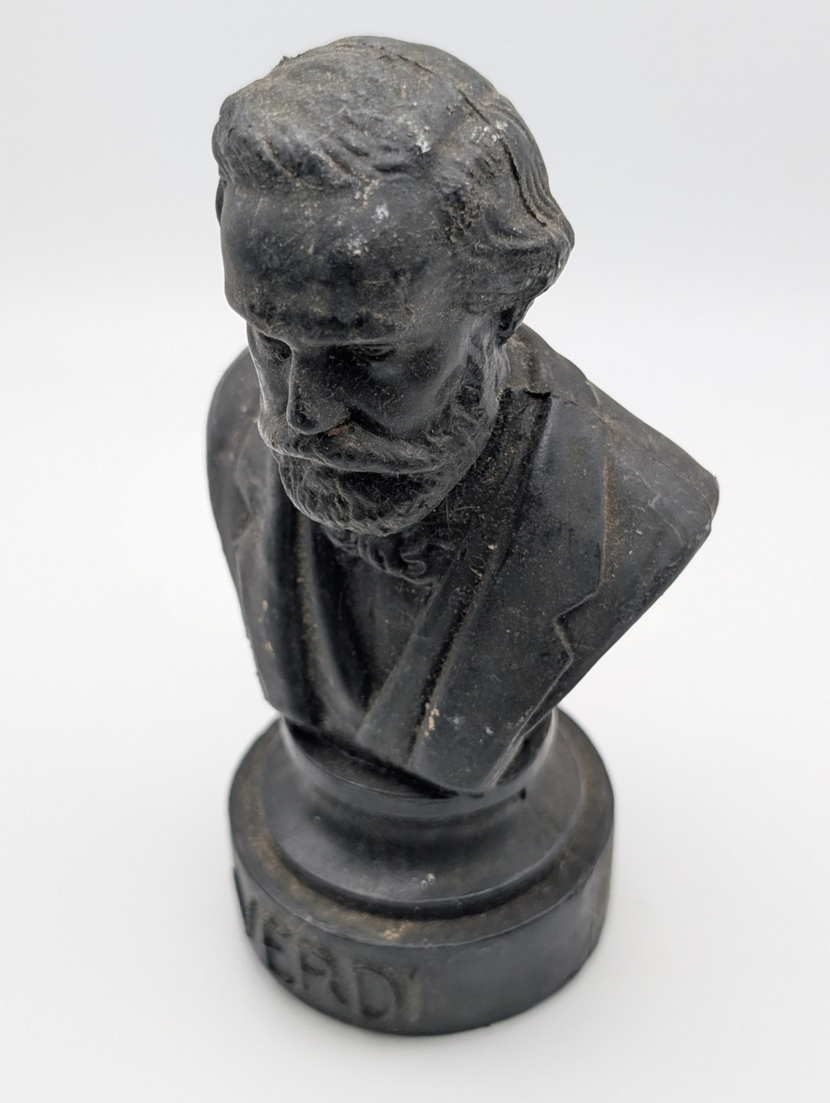 Antique Giuseppe Verdi Plaster Bust Statue Opera Composer Figurine